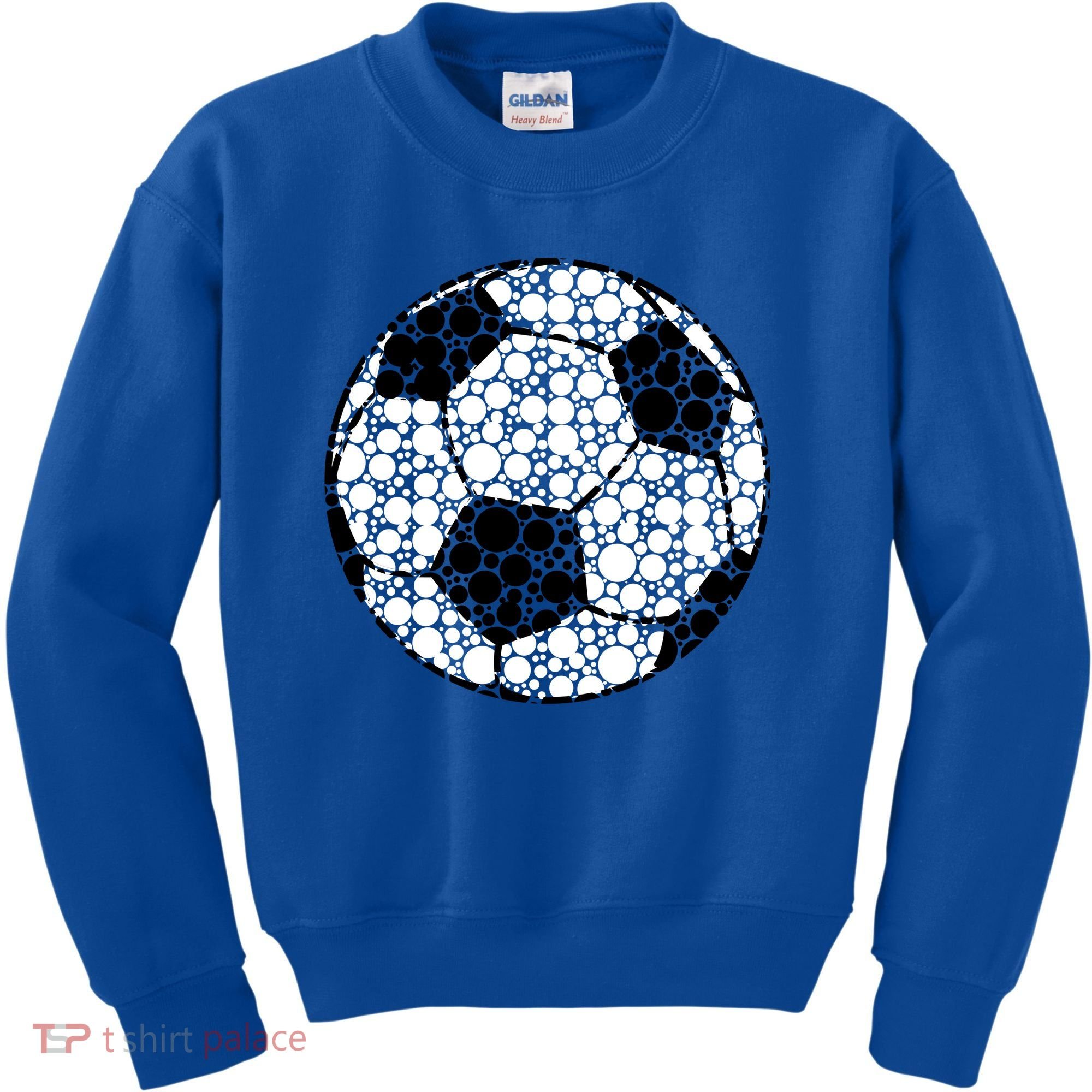 Polka Dots Soccer Ball Kids Sweatshirt