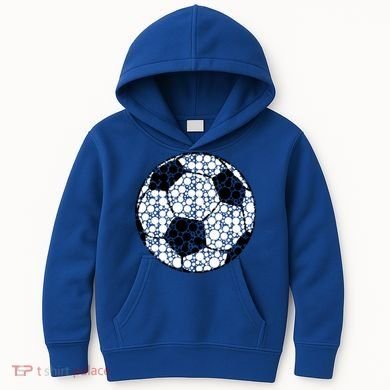 Polka Dots Soccer Ball Kids Hoodie