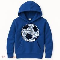 Polka Dots Soccer Ball Kids Hoodie thumb 0