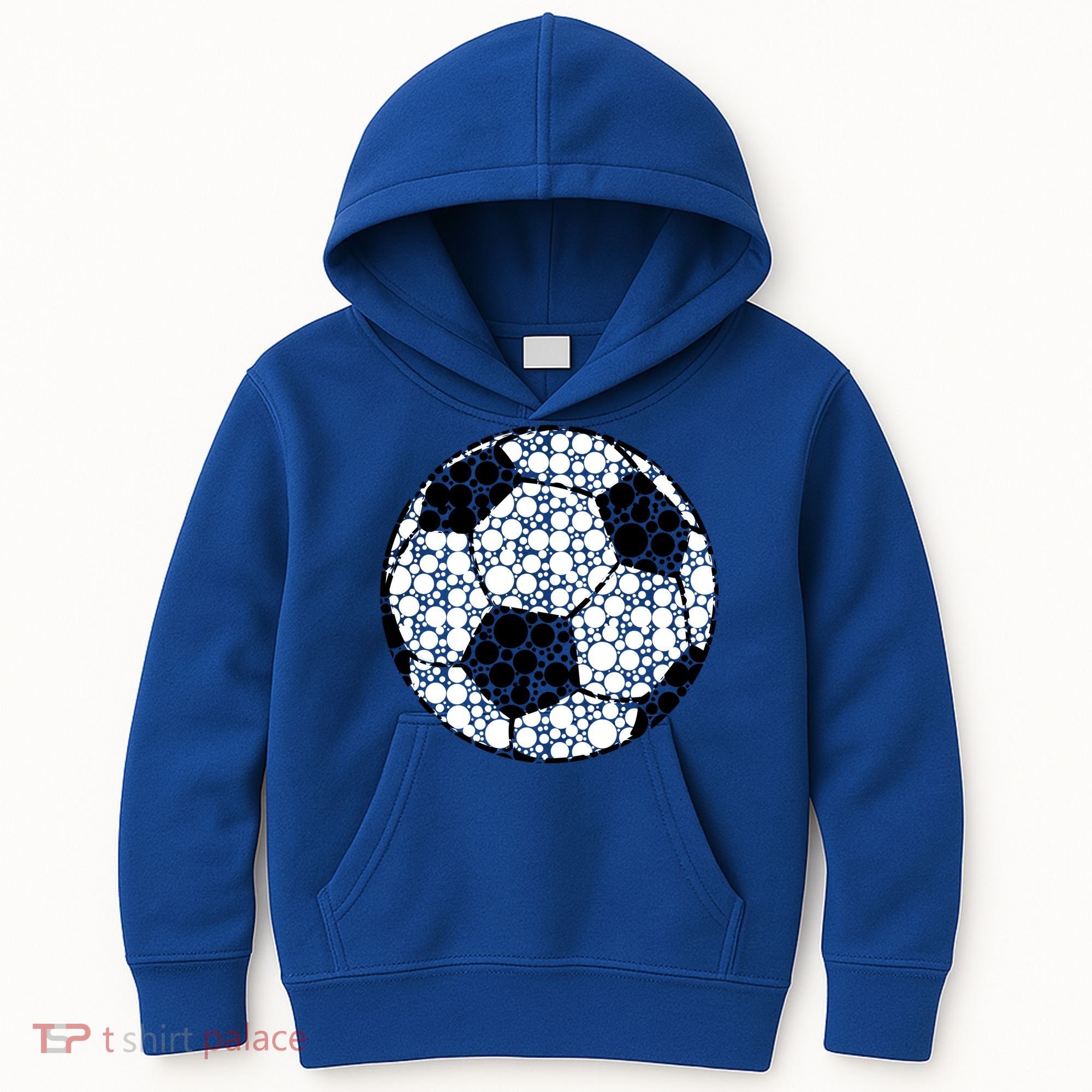 Polka Dots Soccer Ball Kids Hoodie