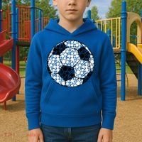 Polka Dots Soccer Ball Kids Hoodie thumb 2