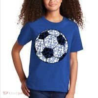 Polka Dots Soccer Ball Kids T-Shirt thumb 2
