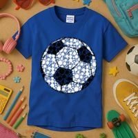 Polka Dots Soccer Ball Kids T-Shirt thumb 3