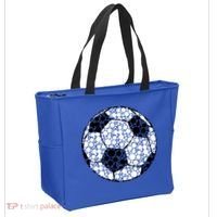 Polka Dots Soccer Ball Tote Bag thumb 2