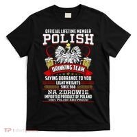 Polish Drinking Team Dobranoc Goodnight Dyngus Day Polska T-Shirt thumb 0