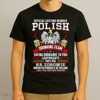 Polish Drinking Team Dobranoc Goodnight Dyngus Day Polska T-Shirt thumb 3