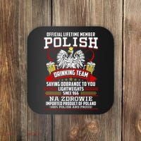 Polish Drinking Team Dobranoc Goodnight Dyngus Day Polska Coaster thumb 0