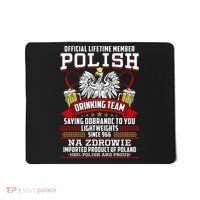 Polish Drinking Team Dobranoc Goodnight Dyngus Day Polska Mousepad thumb 0