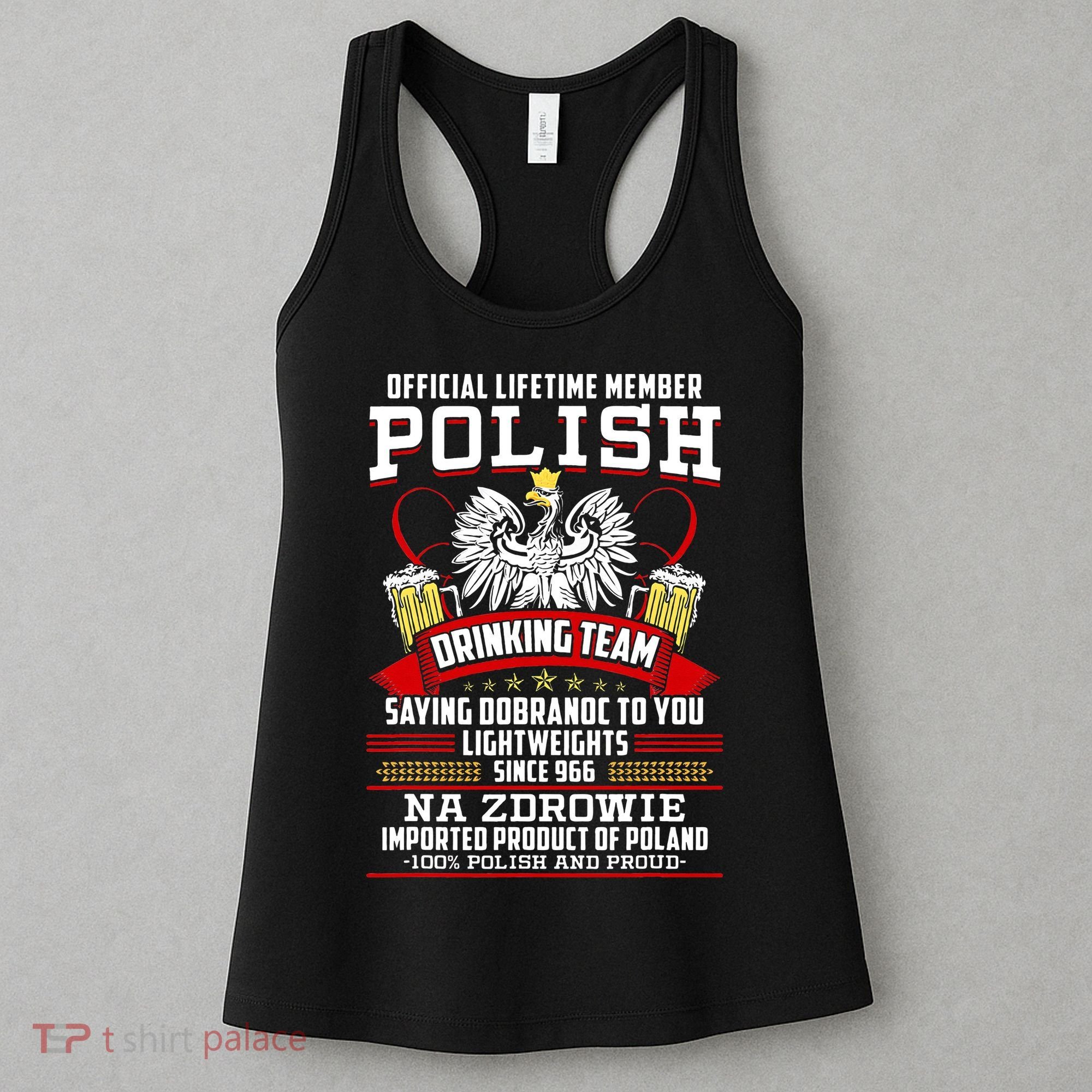 Polish Drinking Team Dobranoc Goodnight Dyngus Day Polska Women's Tank Top
