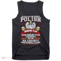 Polish Drinking Team Dobranoc Goodnight Dyngus Day Polska Tank Top thumb 0
