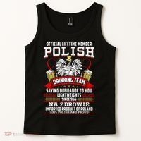 Polish Drinking Team Dobranoc Goodnight Dyngus Day Polska Tank Top thumb 2