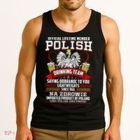 Polish Drinking Team Dobranoc Goodnight Dyngus Day Polska Tank Top thumb 3