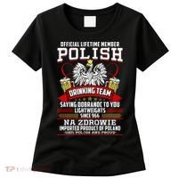 Polish Drinking Team Dobranoc Goodnight Dyngus Day Polska Women's T-Shirt thumb 0