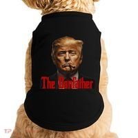 President Donald Trump The Don Father Funny Doggie Tank thumb 0