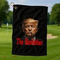 President Donald Trump The Don Father Funny Golf Towel thumb 1