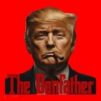 President Donald Trump The Don Father Funny Santa Hat thumb 1