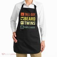 Perfect Dude Tall Guy Beard Twins Purple Hoser Dude Apron thumb 2