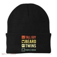 Perfect Dude Tall Guy Beard Twins Purple Hoser Dude Beanie thumb 0