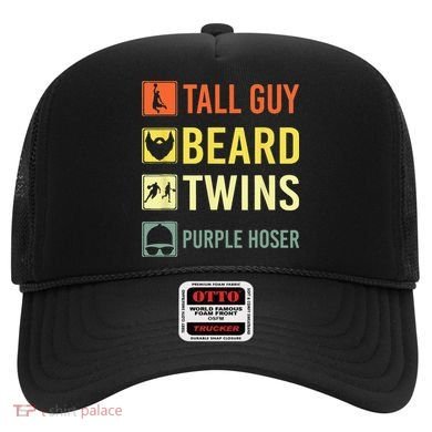 Perfect Dude Tall Guy Beard Twins Purple Hoser Dude Hat