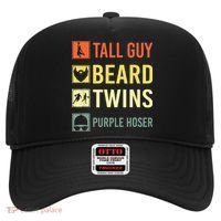 Perfect Dude Tall Guy Beard Twins Purple Hoser Dude Hat thumb 0