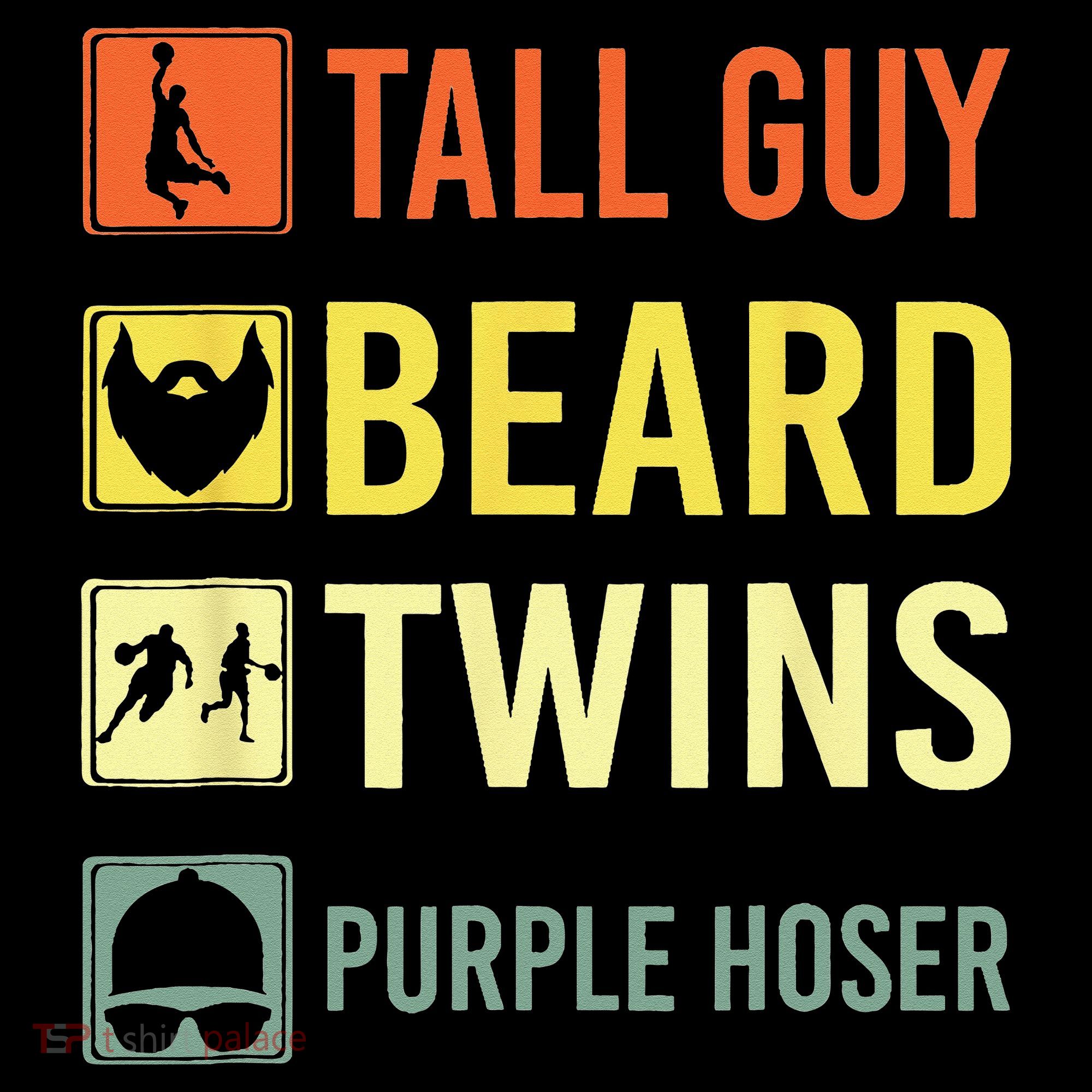 Perfect Dude Tall Guy Beard Twins Purple Hoser Dude Visor