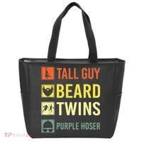 Perfect Dude Tall Guy Beard Twins Purple Hoser Dude Tote Bag thumb 0
