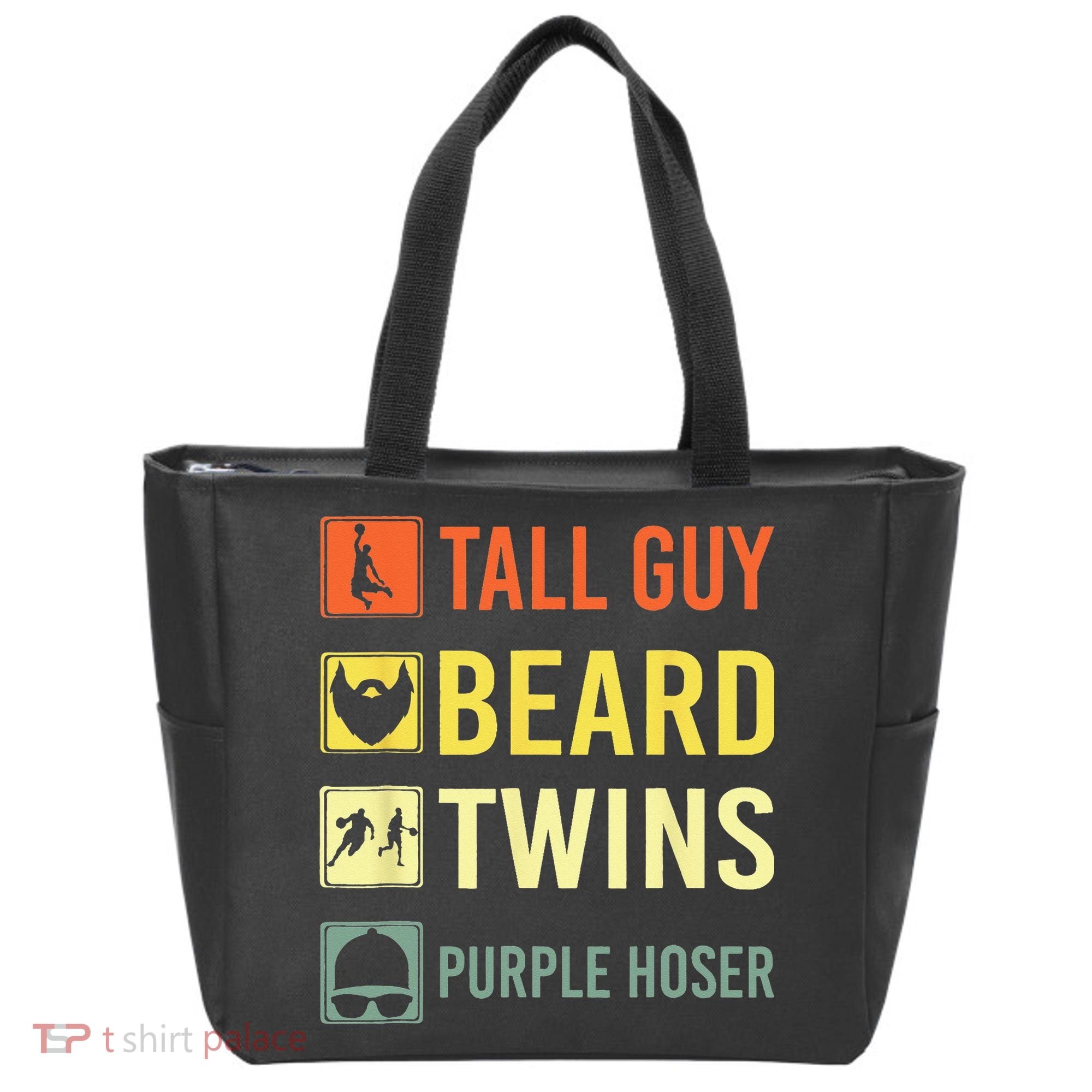 Perfect Dude Tall Guy Beard Twins Purple Hoser Dude Tote Bag