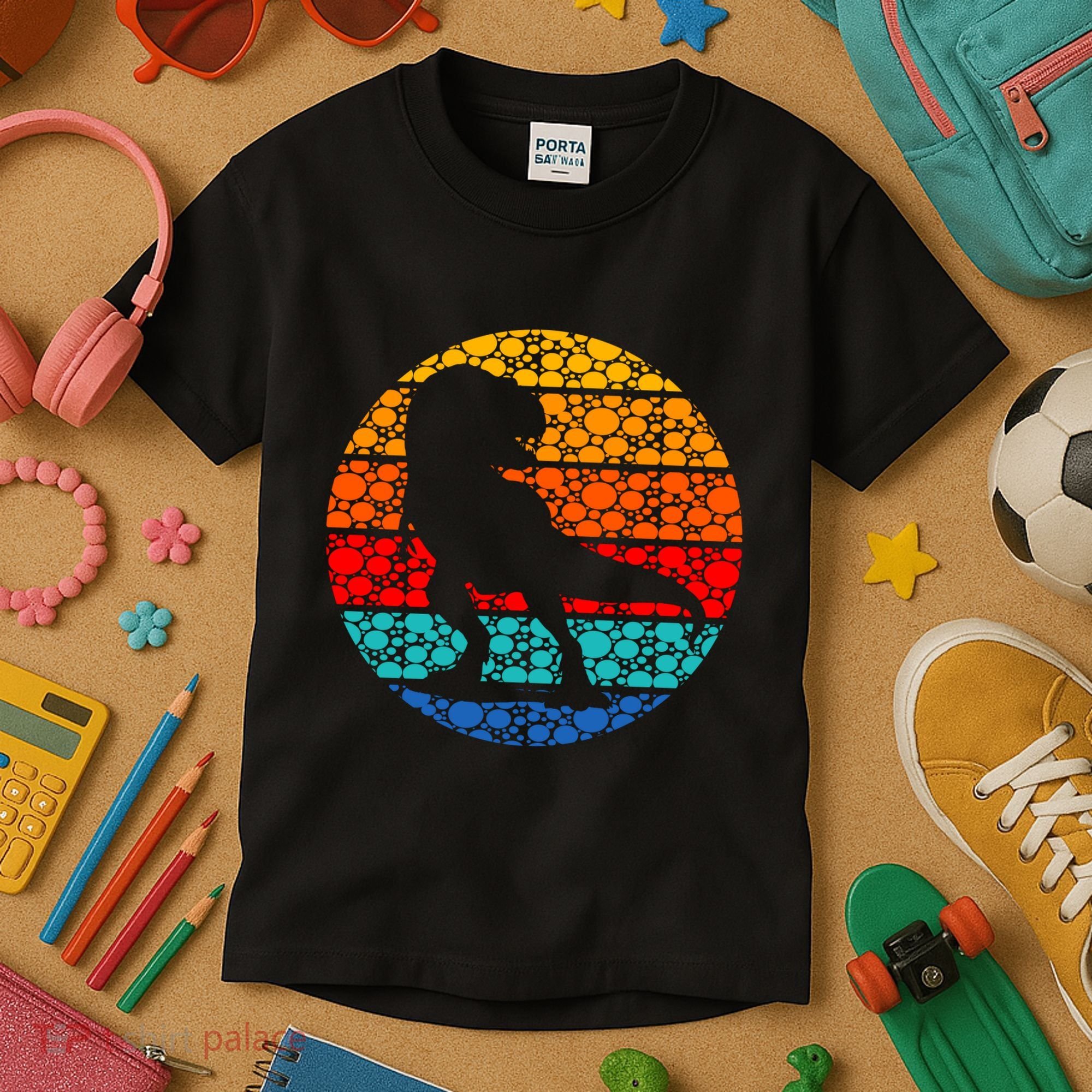 Polka Dots Trex International Dot Day Kids T-Shirt