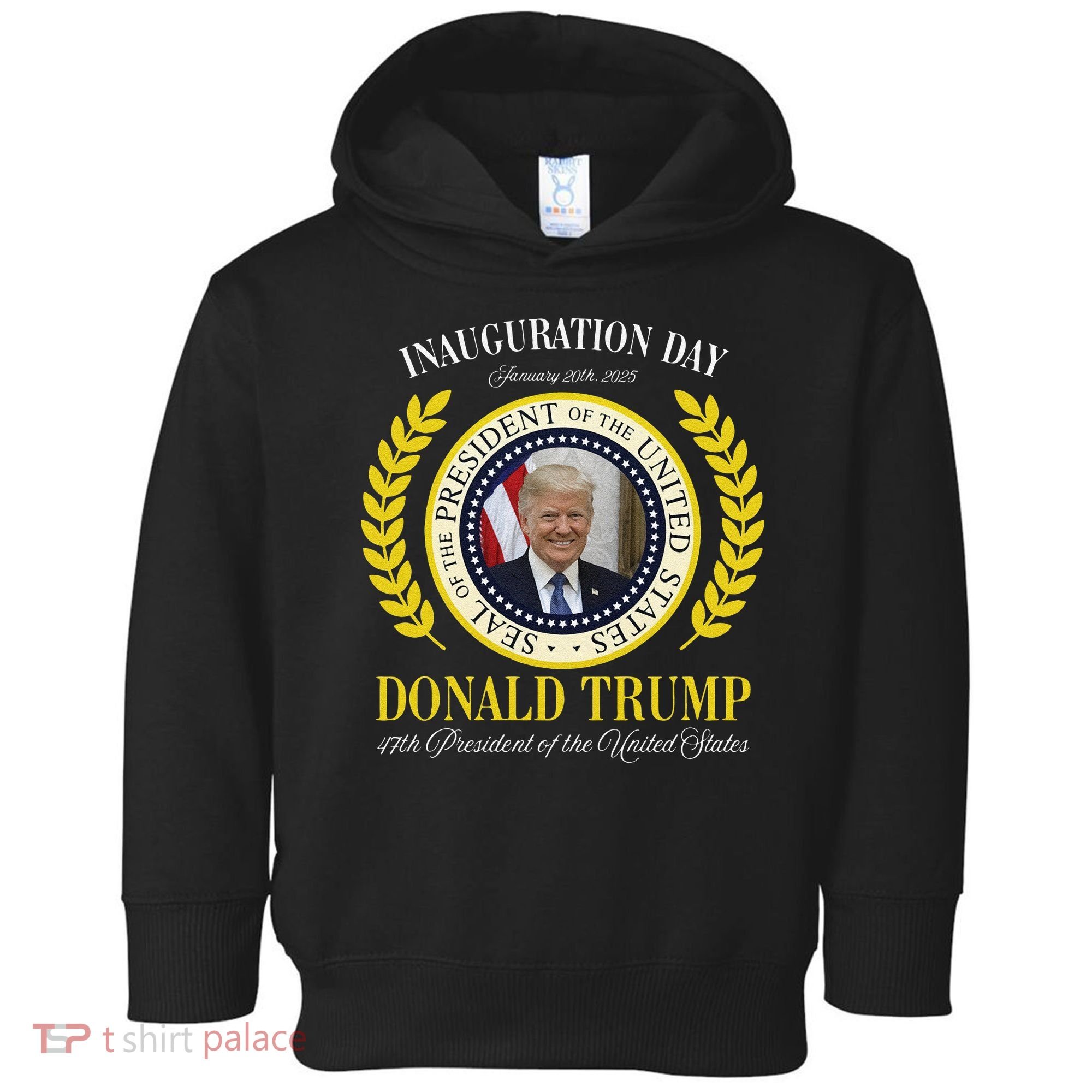 President Donald Trump Inauguration Day 2025 Memorabilia Gift Toddler Hoodie