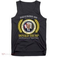 President Donald Trump Inauguration Day 2025 Memorabilia Gift Tank Top thumb 0
