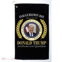 President Donald Trump Inauguration Day 2025 Memorabilia Gift Golf Towel thumb 0