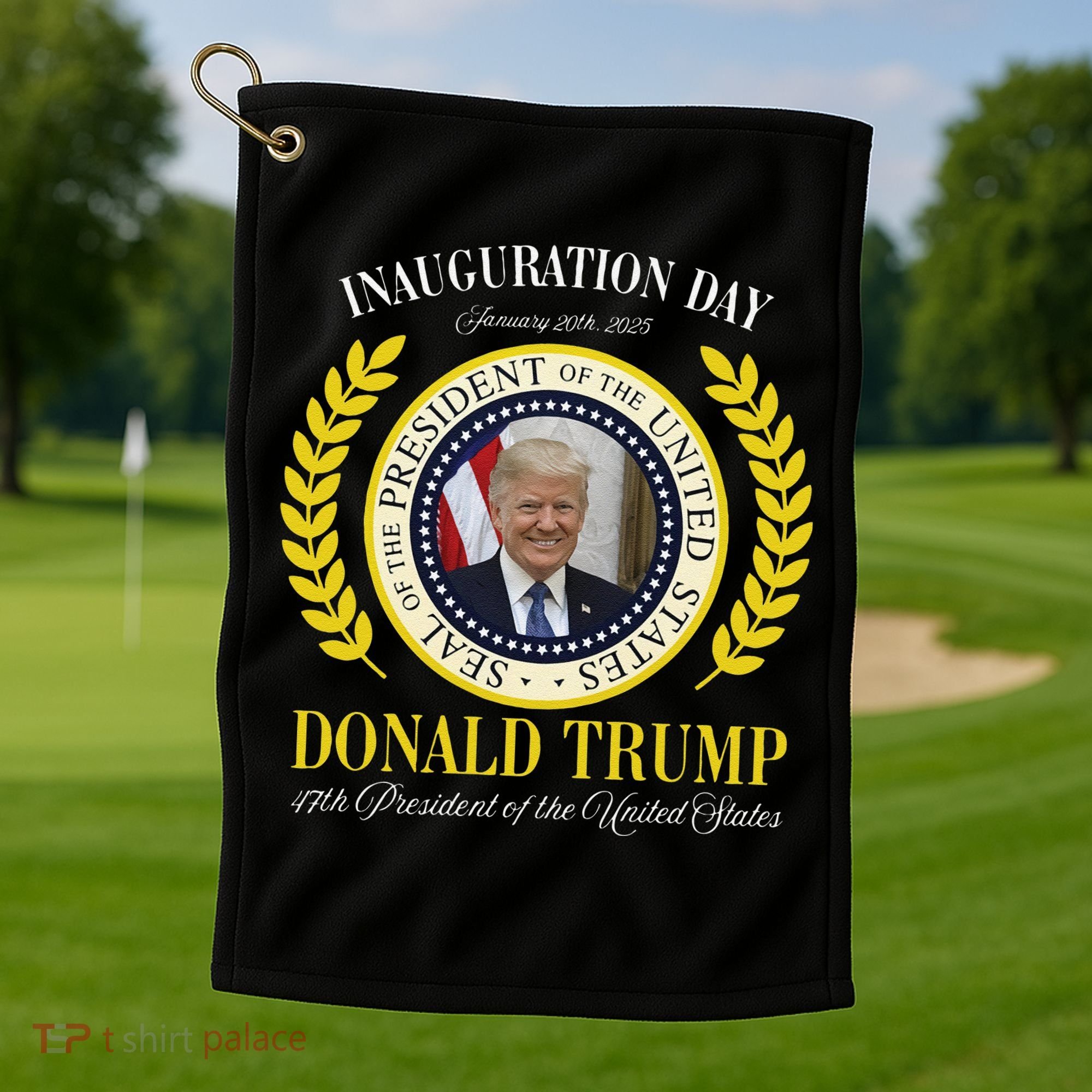 President Donald Trump Inauguration Day 2025 Memorabilia Gift Golf Towel