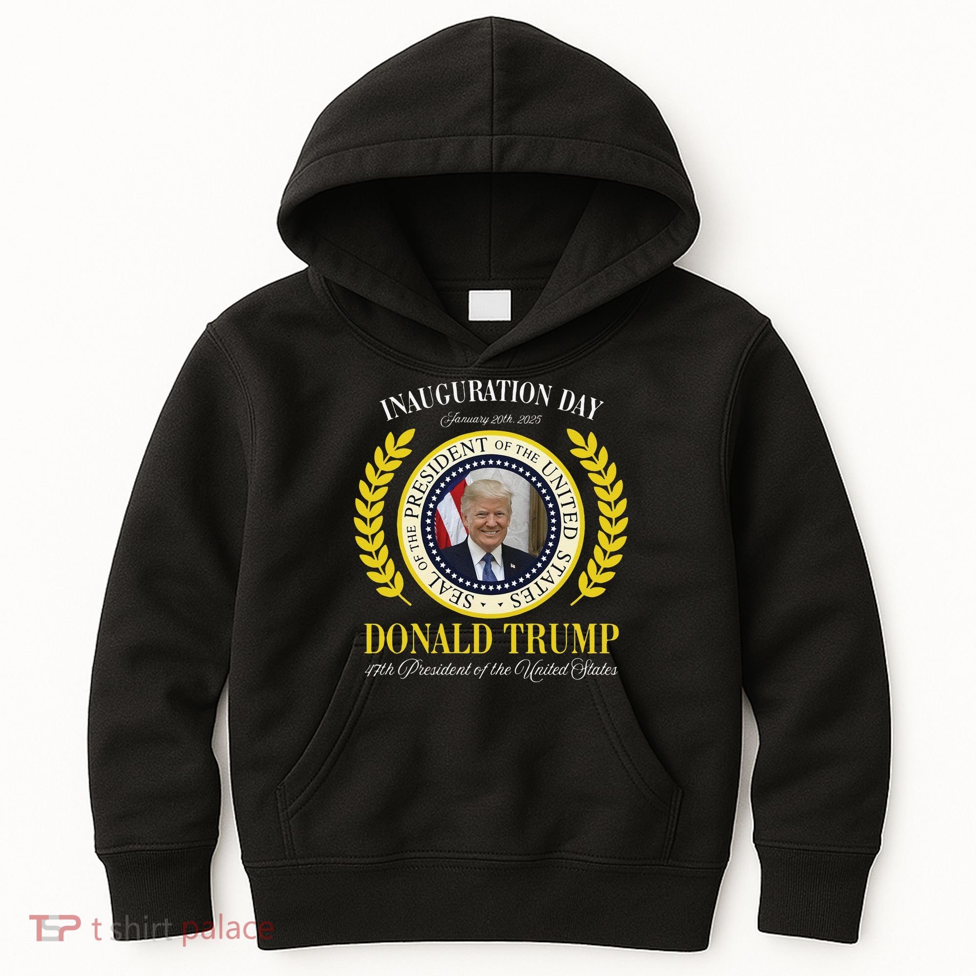 President Donald Trump Inauguration Day 2025 Memorabilia Gift Kids Hoodie