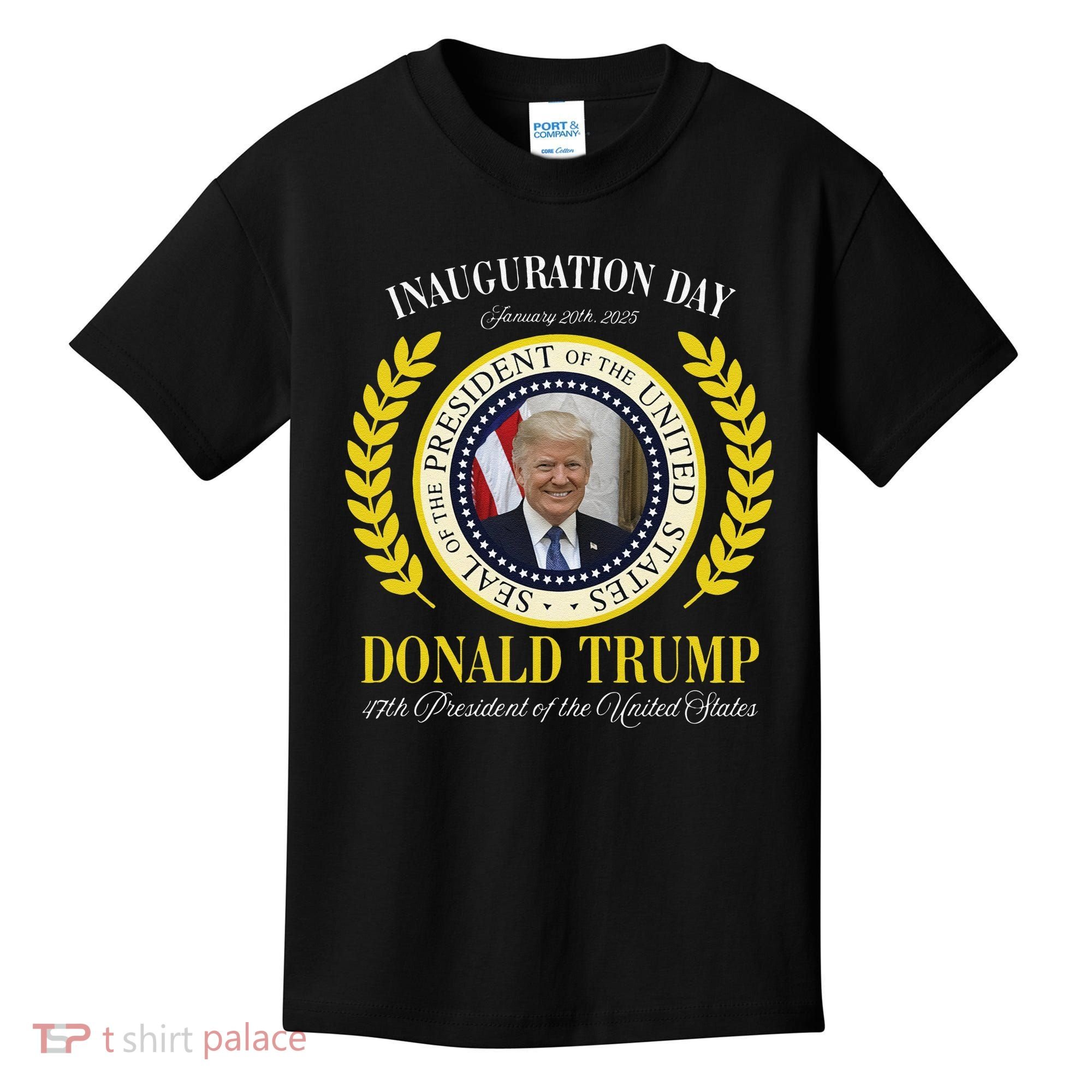 President Donald Trump Inauguration Day 2025 Memorabilia Gift Kids T-Shirt