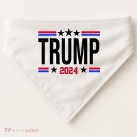 Pro Donald Trump 2024 Usa Election USA-Made Doggie Bandana thumb 0