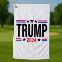 Pro Donald Trump 2024 Usa Election Golf Towel thumb 1