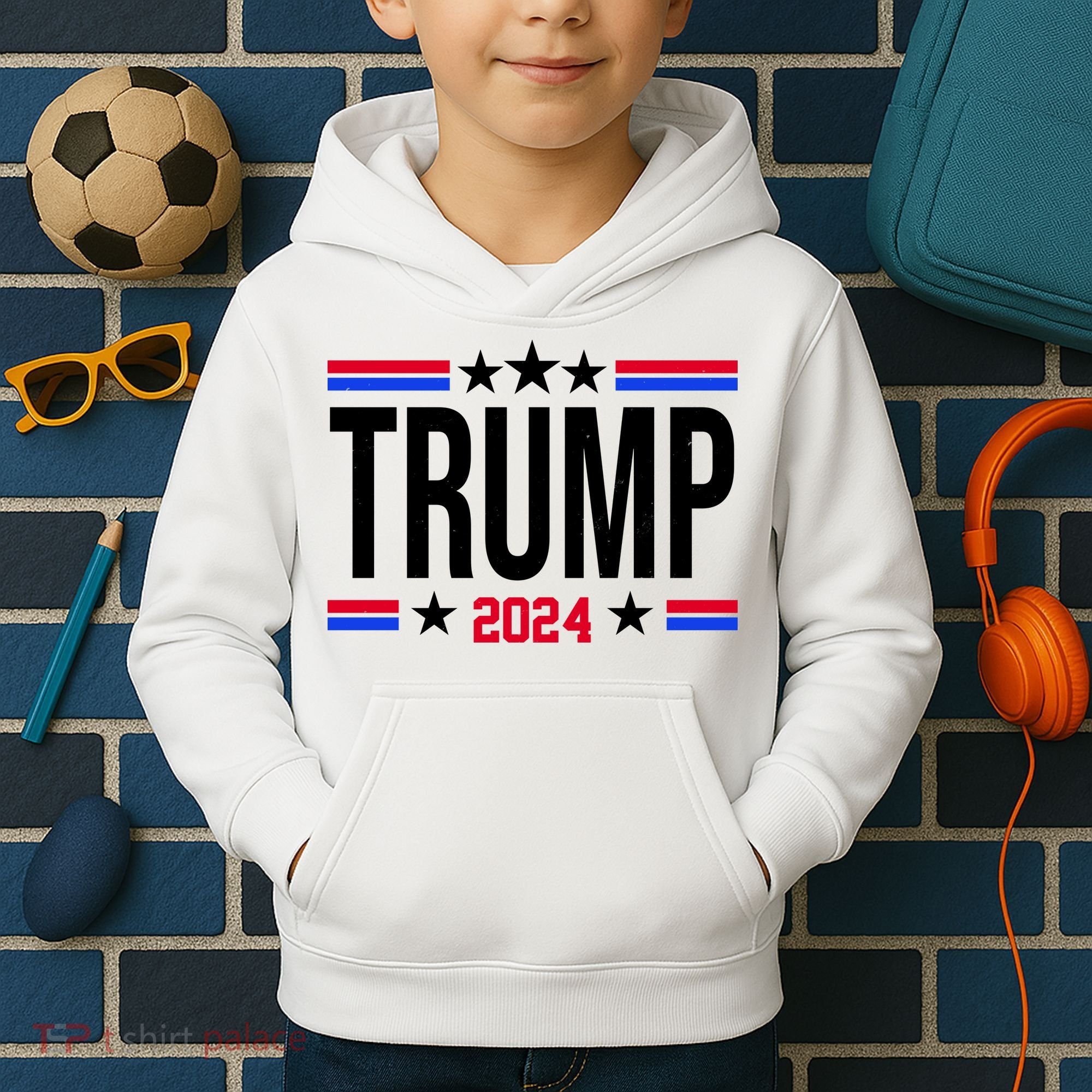 Pro Donald Trump 2024 Usa Election Kids Hoodie