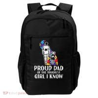 Proud Dad Toughest Autism Awareness Daddy Papa Backpack thumb 0