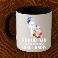 Proud Dad Toughest Autism Awareness Daddy Papa Coffee Mug thumb 2