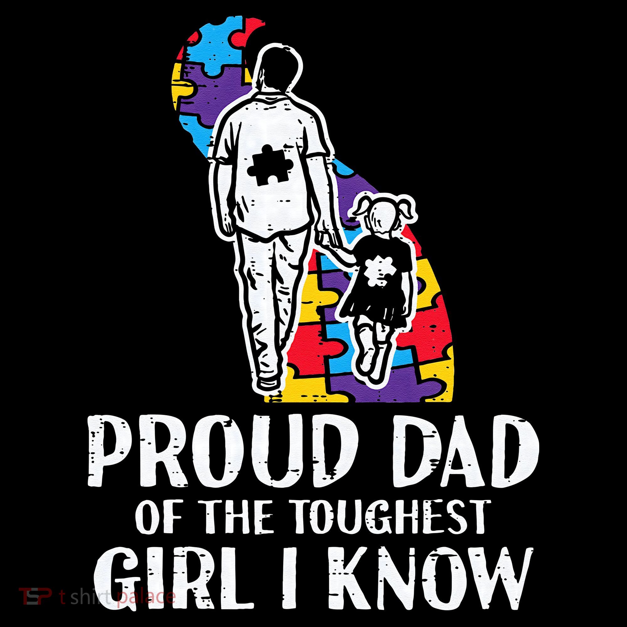 Proud Dad Toughest Autism Awareness Daddy Papa Coffee Mug