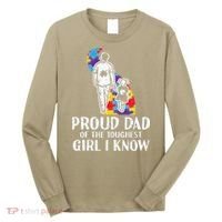 Proud Dad Toughest Autism Awareness Daddy Papa Long Sleeve Shirt thumb 0