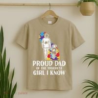Proud Dad Toughest Autism Awareness Daddy Papa T-Shirt thumb 2