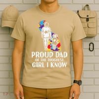 Proud Dad Toughest Autism Awareness Daddy Papa T-Shirt thumb 6