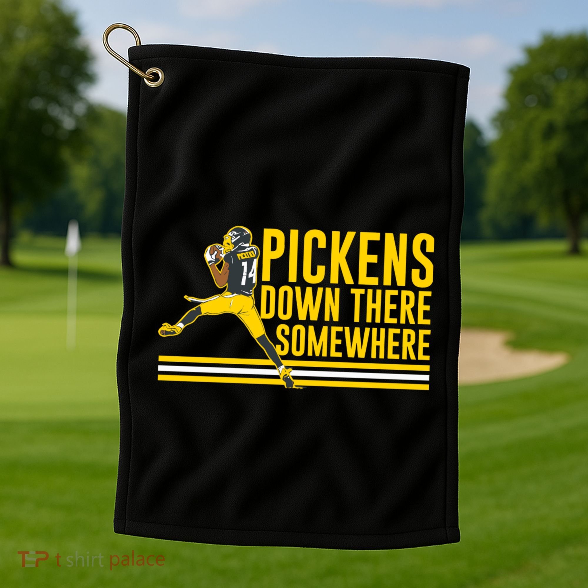 Pickens Down There Somewhere George Pickens Football Lover Golf Towel
