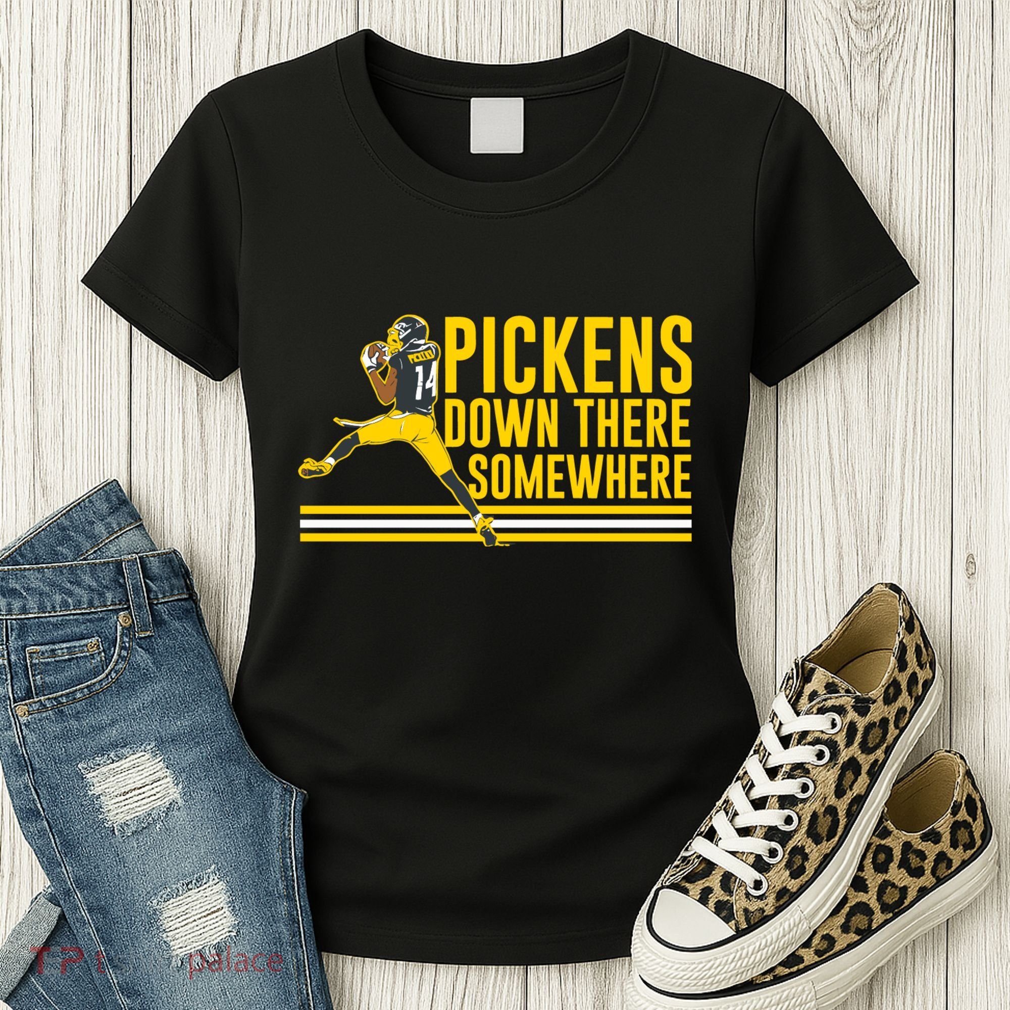 Pickens Down There Somewhere George Pickens Football Lover Women's T-Shirt