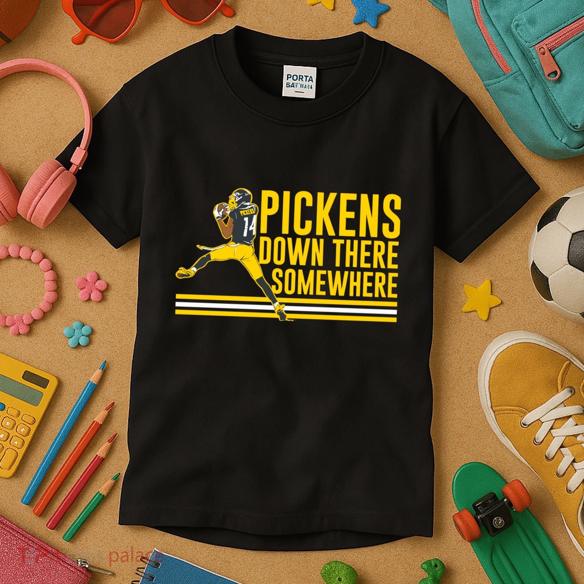 Pickens Down There Somewhere George Pickens Football Lover Kids T-Shirt