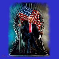 President Donald Trump Sitting On United States Throne Meaningful Gift Women's Tank Top thumb 5