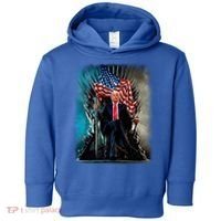 President Donald Trump Sitting On United States Throne Meaningful Gift Toddler Hoodie thumb 0