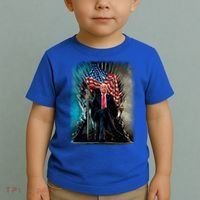 President Donald Trump Sitting On United States Throne Meaningful Gift Toddler T-Shirt thumb 2