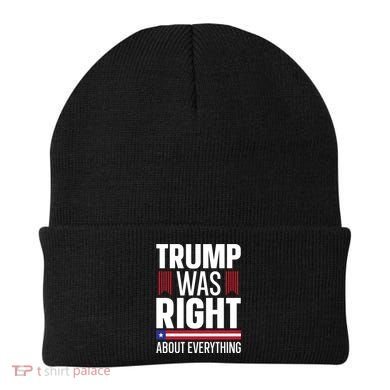 Pro Donald Trump Gift Trump Was Right About Everything Meaningful Gift Beanie